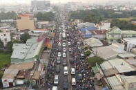 TP.HCM: Dự án nâng cấp mở rộng Quốc lộ 13 chậm tiến độ 