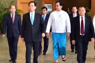Thủ tướng Nguyễn Tấn Dũng tới Myanmar