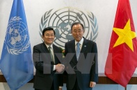 Chủ tịch nước Trương Tấn Sang hội kiến Tổng Thư ký LHQ Ban Ki-moon