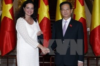 Thủ tướng Nguyễn Tấn Dũng hội kiến Chủ tịch Thượng viện Bỉ