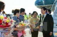 Chủ tịch nước Trương Tấn Sang đã tới Manila tham dự APEC 23