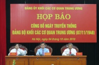 Ngày 7/11 là ngày truyền thống của Đảng bộ Khối các cơ quan Trung ương