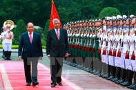 Thủ tướng Nguyễn Xuân Phúc đón, hội đàm với Thủ tướng Sri Lanka