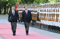 Chủ tịch nước Trần Đại Quang hội đàm với Chủ tịch Trung Quốc