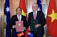 Việt Nam-Australia ký Tuyên bố chung thiết lập quan hệ Đối tác Chiến lược