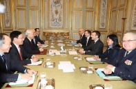 Tổng Bí thư Nguyễn Phú Trọng hội đàm với Tổng thống Emmanuel Macron