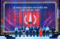 Trao Giải Báo chí Quốc gia năm 2017: Báo Đầu tư tiếp tục giành 1 giải B và 1 giải C