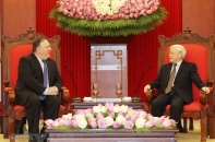 Tổng Bí thư Nguyễn Phú Trọng tiếp Ngoại trưởng Hoa Kỳ Mike Pompeo