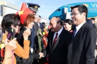 Thủ tướng Nguyễn Xuân Phúc đến Brussels, bắt đầu tham dự ASEM 12