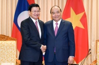 Hai Thủ tướng Việt Nam - Lào đồng chủ trì Kỳ họp 41 Ủy ban Liên Chính phủ