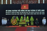 Thủ tướng đọc điếu văn truy điệu Đại tướng Lê Đức Anh