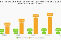 [Infographic] Tình hình đăng ký doanh nghiệp 6 tháng đầu năm 2019