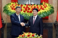 Chủ tịch nước Lương Cường hội đàm với Tổng Bí thư, Chủ tịch Trung Quốc Tập Cận Bình