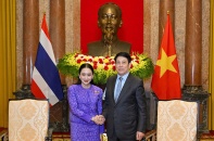 Chủ tịch nước Lương Cường tiếp Thủ tướng Thái Lan