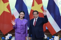 Thủ tướng Phạm Minh Chính đón và chủ trì kỳ họp Nội các chung cùng Thủ tướng Thái Lan