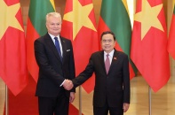 Chủ tịch Quốc hội Trần Thanh Mẫn hội kiến Tổng thống Lithuania