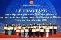 Vinh danh Nhà giáo nhân dân, Nhà giáo ưu tú, cán bộ quản lý tiêu biểu năm 2024
