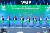 Khởi công dự án Khu công nghiệp VSIP Hà Tĩnh có tổng mức đầu tư hơn 1.555 tỷ đồng