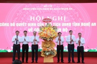 Điều động, bổ nhiệm Giám đốc Bệnh viện Hữu nghị Đa khoa Nghệ An