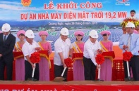 Quảng Ngãi xây dựng nhà máy điện mặt trời đầu tiên tại Việt Nam