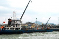 Công nhân ở cảng Quy Nhơn đã làm việc trở lại
