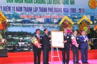 Công bố Quyết định của Thủ tướng công nhận Thành phố Quảng Ngãi là đô thị loại II