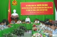 Thủ tướng Nguyễn Tấn Dũng: Cả hệ thống chính trị và nhân dân phòng chống hạn mặn