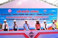 Hà Tĩnh: Khởi công dự án phát triển Thành phố loại II