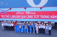 Cảng quốc tế Tân Cảng – Cái Mép: Lần đầu vượt mốc 1 triệu TEU thông qua cảng