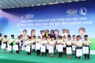 Quỹ sữa “sinh nhật” lên 10 tại Quảng Nam