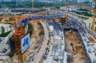 Sunshine City gây ấn tượng mạnh với tiến độ thi công thần tốc