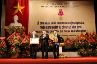 Sở Thông tin và truyền thông Hải Phòng đón nhận Huân chương Lao động hạng Ba