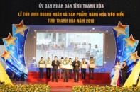 Thanh Hóa tôn vinh 72 doanh nhân và 10 sản phẩm tiêu biểu năm 2018