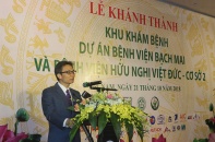 Khánh thành khu khám bệnh Dự án Bệnh viện Bạch Mai và Bệnh viện Việt Đức cơ sở 2