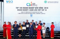 Unilever xếp hạng "Top Doanh nghiệp bền vững xuất sắc nhất" năm 2018