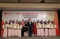 Lotte trao học bổng cho các sinh viên xuất sắc