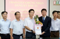 Trao giấy chứng nhận đăng ký đầu tư Khu công nghiệp Thaco - Thái Bình 