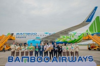 Bamboo Airways đón máy bay Airbus A320neo đầu tiên trong chiếc áo “Fly Green” ấn tượng