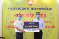 TCPVN hỗ trợ 500 triệu đồng cho Bệnh Viện Bạch Mai, góp phần đẩy lùi dịch Covid-19