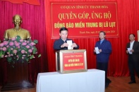 Tỉnh ủy Thanh Hóa phát động ủng hộ đồng bào miền Trung bị lũ lụt