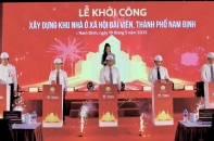 Nam Định khởi công khu nhà ở xã hội Bãi Viên với hơn 1.100 căn hộ cho người thu nhập thấp