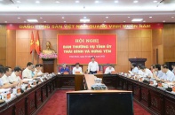 Thái Bình - Hưng Yên:  Thống nhất phương án thành lập Đảng bộ tỉnh Hưng Yên (mới)