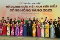 Hưng Yên có 8 nữ doanh nhân được vinh danh “Bông Hồng Vàng” 2025