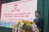 Hưng Yên kiện toàn chức danh Chủ tịch Ủy ban MTTQ Việt Nam tỉnh