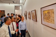 Chiêm ngưỡng 70 tác phẩm mỹ thuật đặc sắc tại triển lãm “Đường lên Điện Biên”