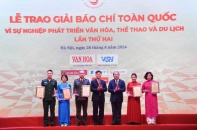 94 tác phẩm đoạt Giải báo chí toàn quốc ngành Văn hoá lần thứ 2