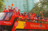Trải nghiệm miễn phí xe bus 2 tầng trong ngày kỷ niệm 70 năm giải phóng Thủ đô