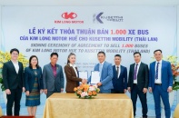 Kim Long Motor ký hợp đồng xuất khẩu 1.000 xe buýt sang Thái Lan