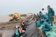 Khẩn cấp gia cố đê biển Tây