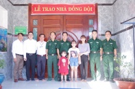 Vedan Việt Nam trao tặng "Nhà đồng đội" cho chiến sĩ biên phòng cửa khẩu cảng Gò Dầu